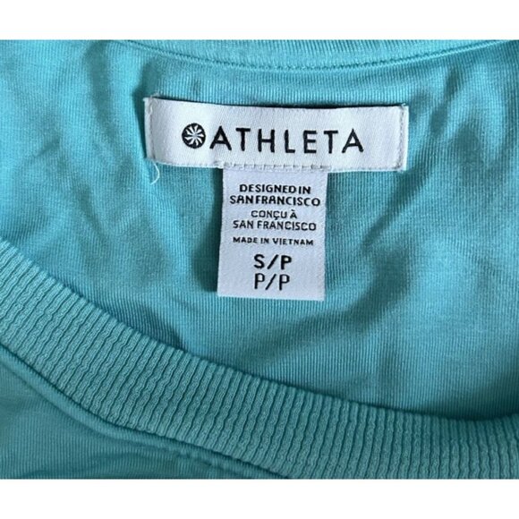 Athleta Santorini Maxi Dress Women's Size Small Gulf Green Lightweight Stretch - Picture 8 of 8